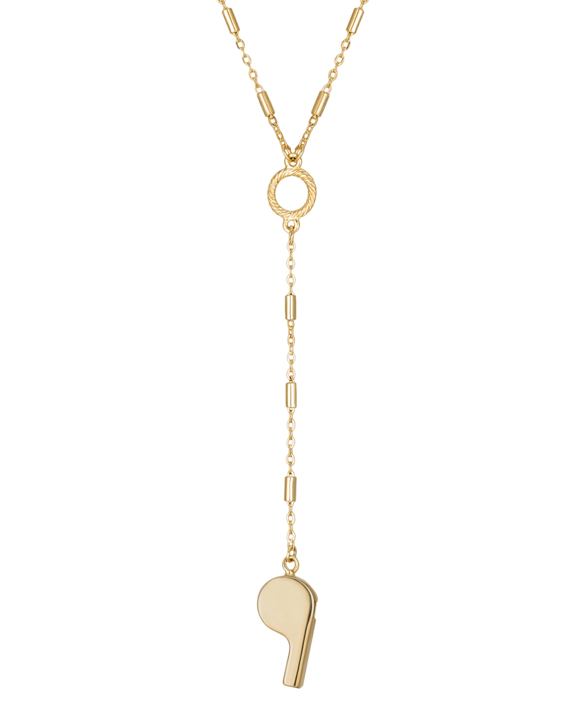 2028 14k Gold-tone Whistle 18" Y-necklace In Yellow