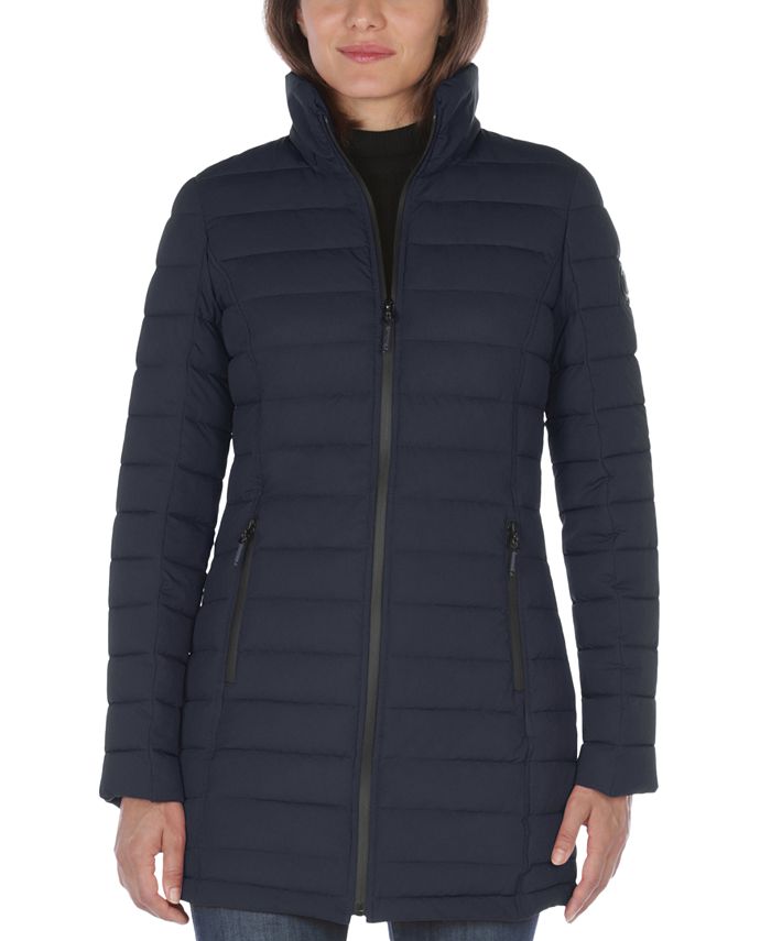 Nautica Women's Hooded Stretch Packable Puffer Coat & Reviews Coats