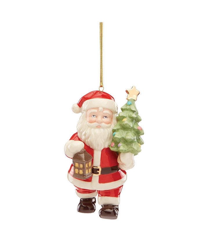 Lenox 2020 Santa & Tree Ornament - Macy's