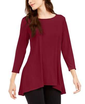 macys ladies red tops