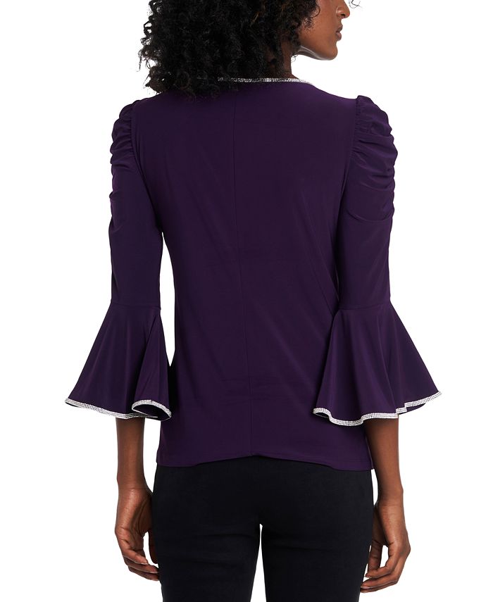 MSK Embellished BoatNeck Top Macy's