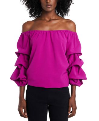 macys puff sleeve tops