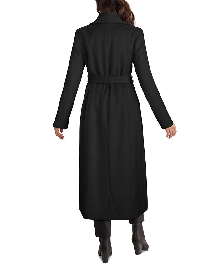 Cole Haan Maxi Belted Wrap Coat & Reviews Coats & Jackets Women