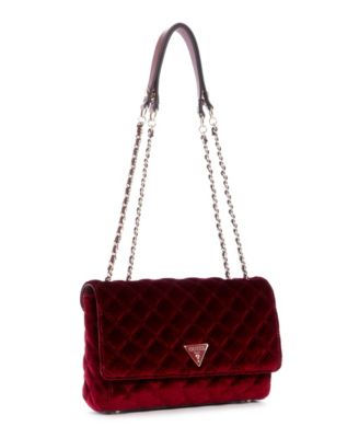 guess velvet bag