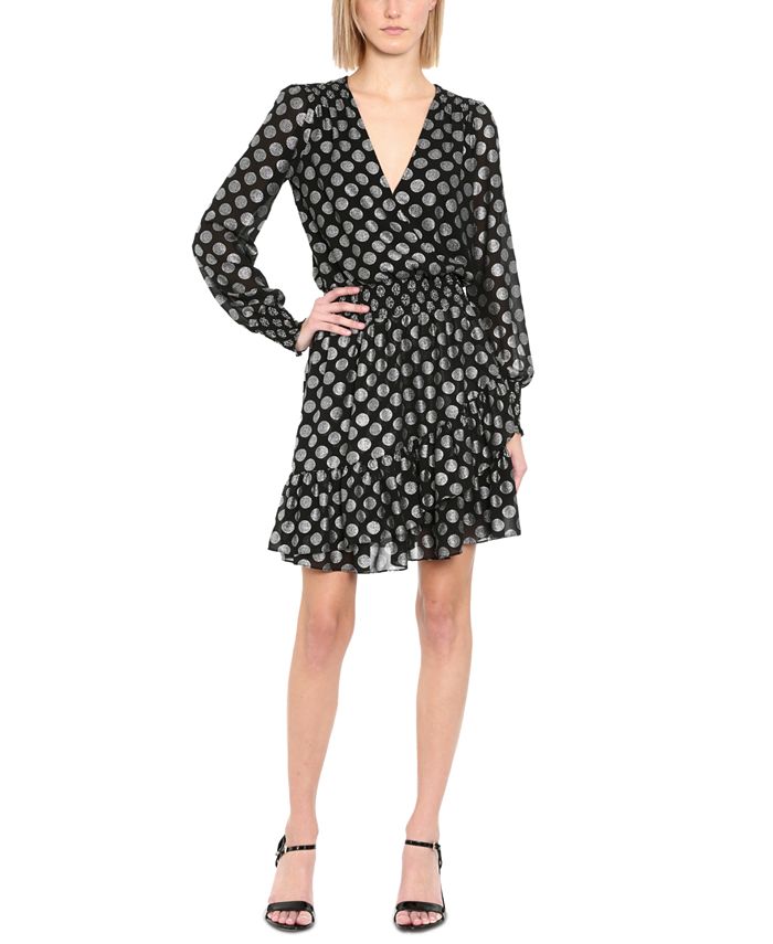 Michael Kors Printed Ruffled Dress, Regular & Petite Sizes - Macy's