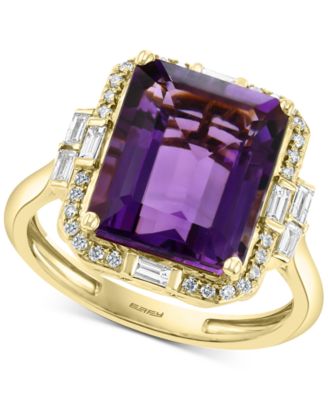 EFFY Collection - Amethyst (5-3/4 ct. t.w.) & Diamond (1/3 ct. t.w.) Ring in 14k Gold