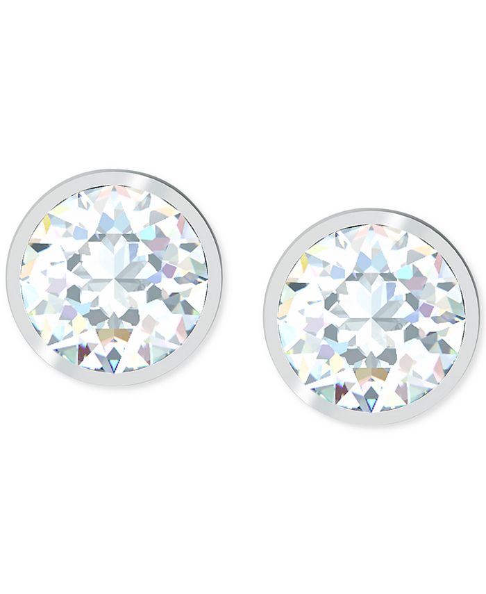 Swarovski SilverTone Crystal Stud Earrings Macy's