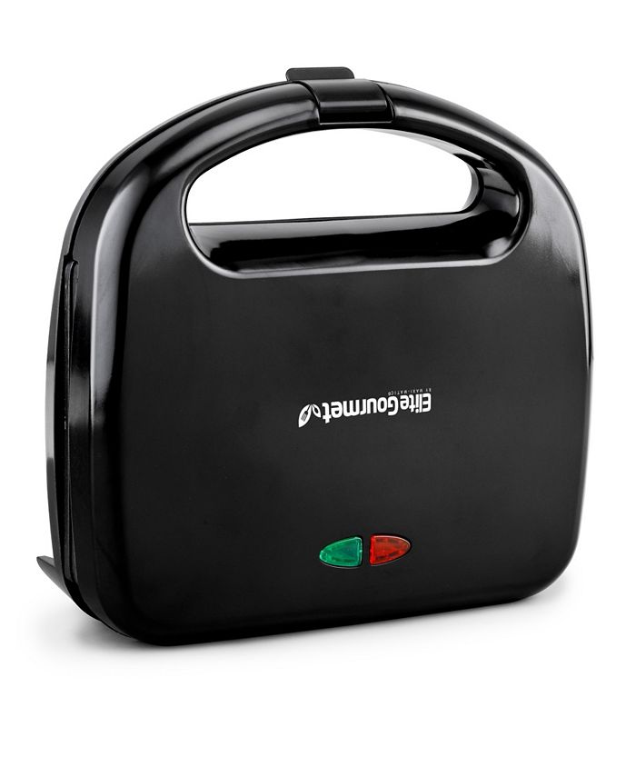 Elite Gourmet 2Slice Electric Nonstick Sandwich Panini Press, Grilled