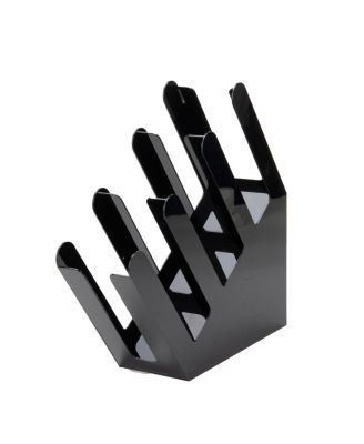 Mind Reader - 3 Compartment Acrylic Cup Holder for Stacked Hot or Cold Disposable Cups