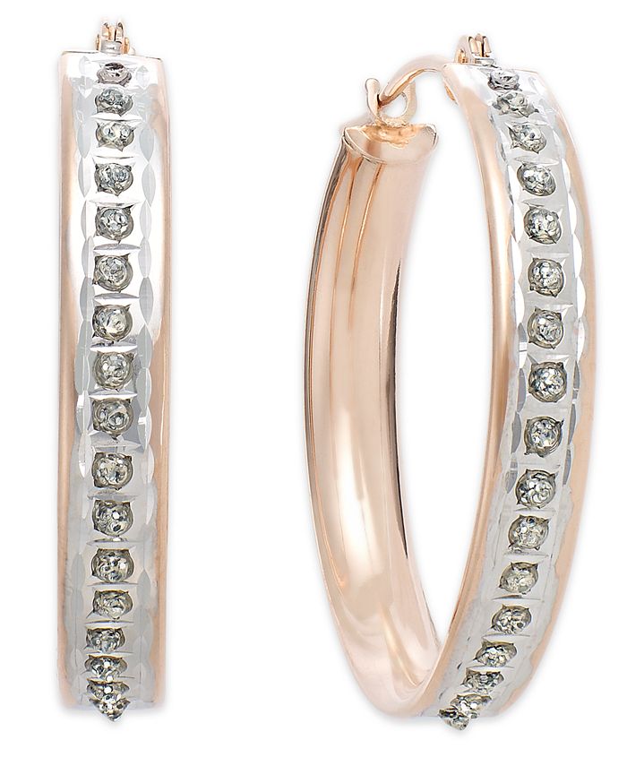 Rose gold earrings macy's Clearance