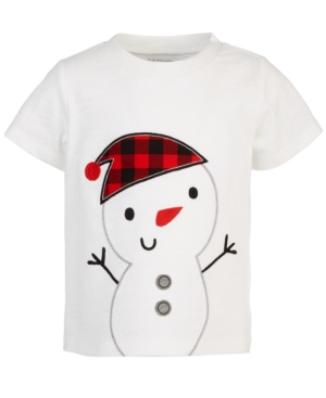 image of First Impressions Baby Boys Snowman T-Shirt, Created for Macy-s