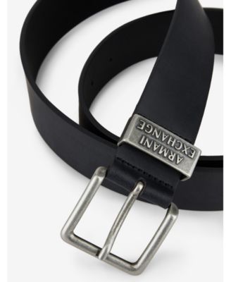 armani exchange leather belt
