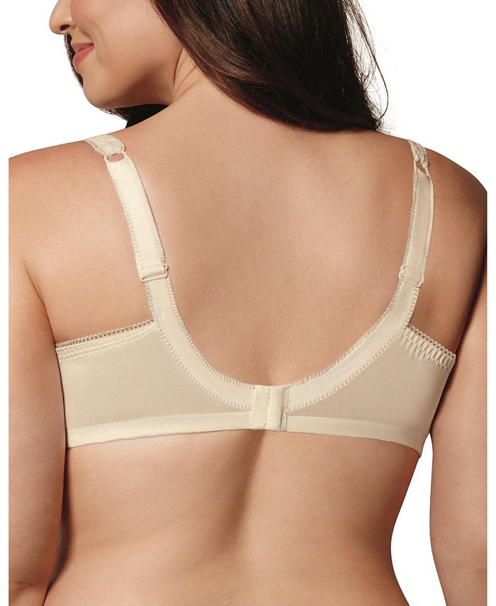 Women's Playtex US4514 Love My Curves Thin Foam with Lace Underwire Bra  (White/Nude 42DD)