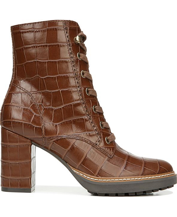 naturalizer lug sole leather booties
