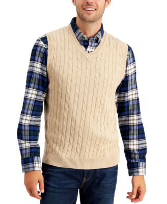 macys mens vest sweater