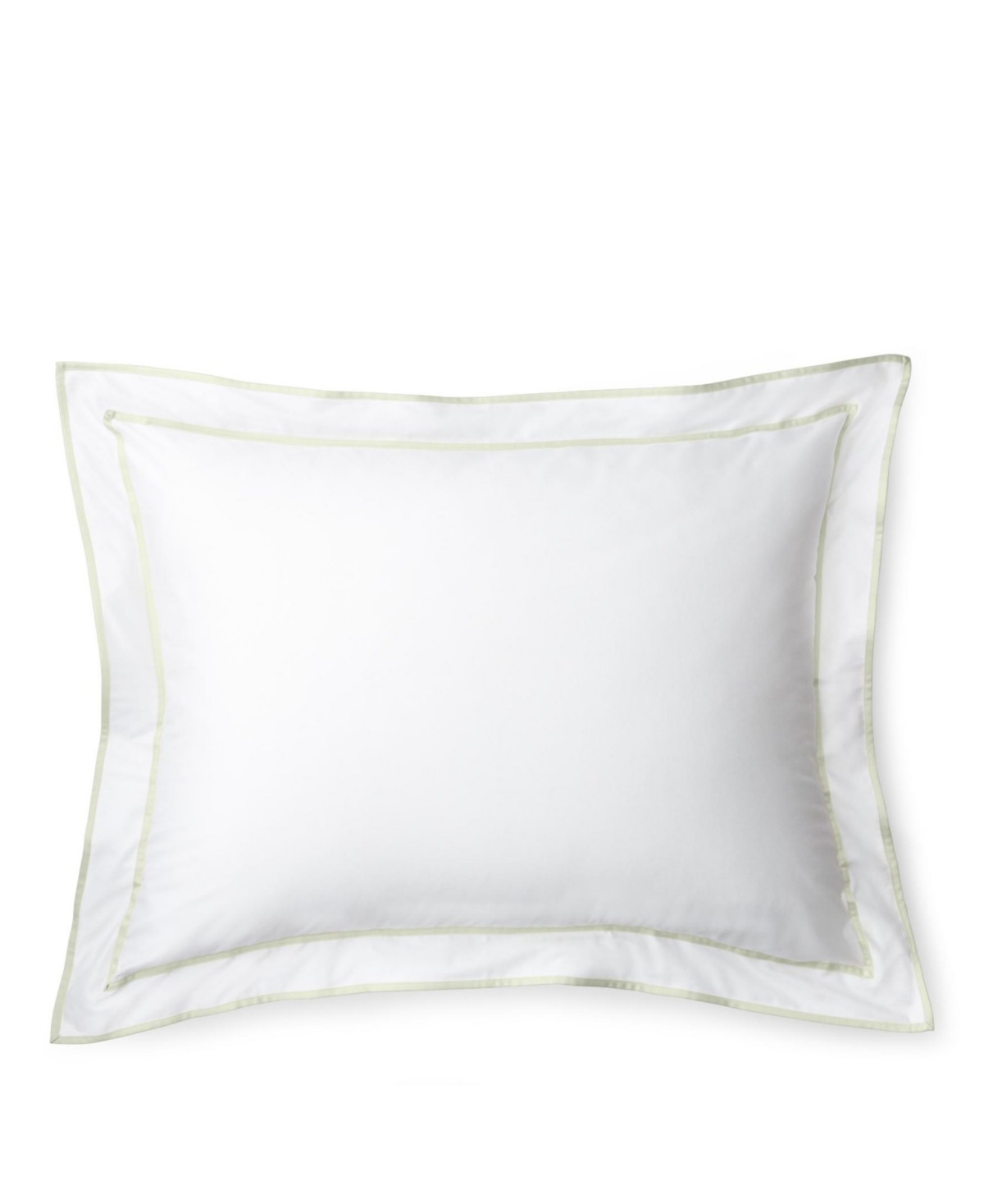 Lauren Ralph Lauren Spencer Sateen Border Decorative Pillow, 12" X 16" In White  Sage