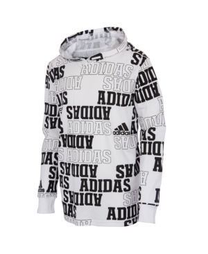 image of adidas Big Boys Long Sleeve Collegiate Hooded Tee