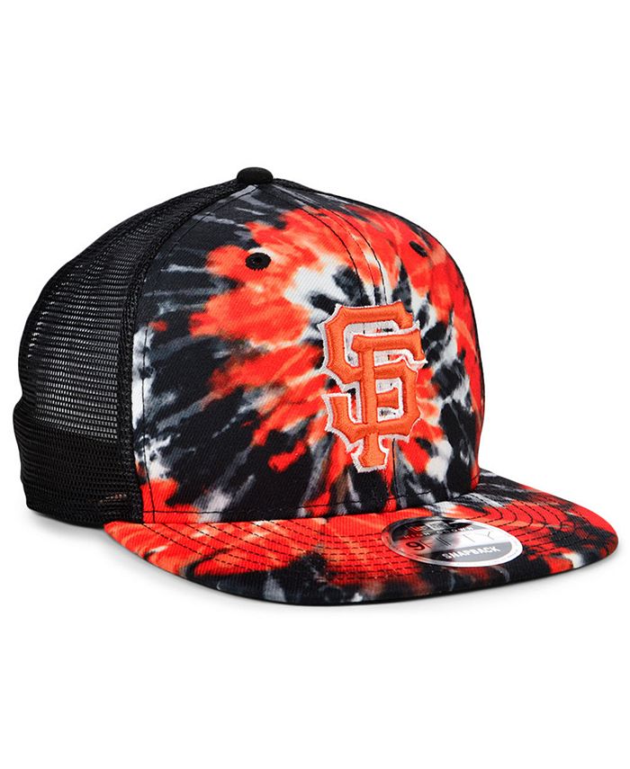 Lids San Francisco Giants New Era Women's Tie-Dye Cropped Long