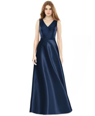 midnight blue long gown