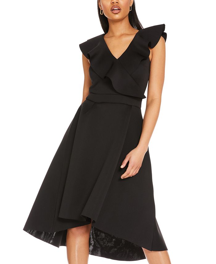 QUIZ Ruffle VNeck Midi Dress Macy's