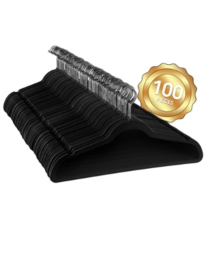 Megagoods 100-Pc Velvet Hanger Set