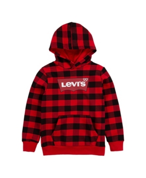 image of Levi-s Little Boys Plaid Batwing Hoodie