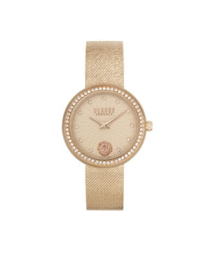 image of Versus by Versace Women-s Lea Rose Gold Tone Stainless Steel Bracelet Watch 35mm