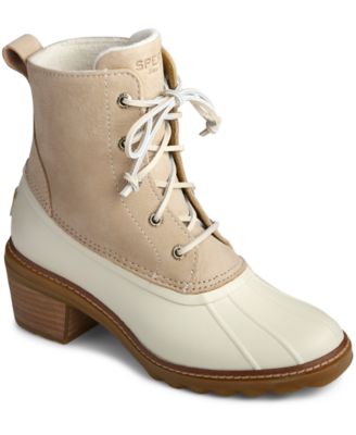 ivory sperry boots