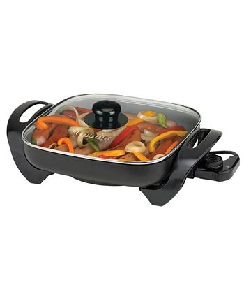Brentwood SK-65 12-Inch Non-Stick Electric Skillet with Glass Lid, Bla -  Brentwood Appliances