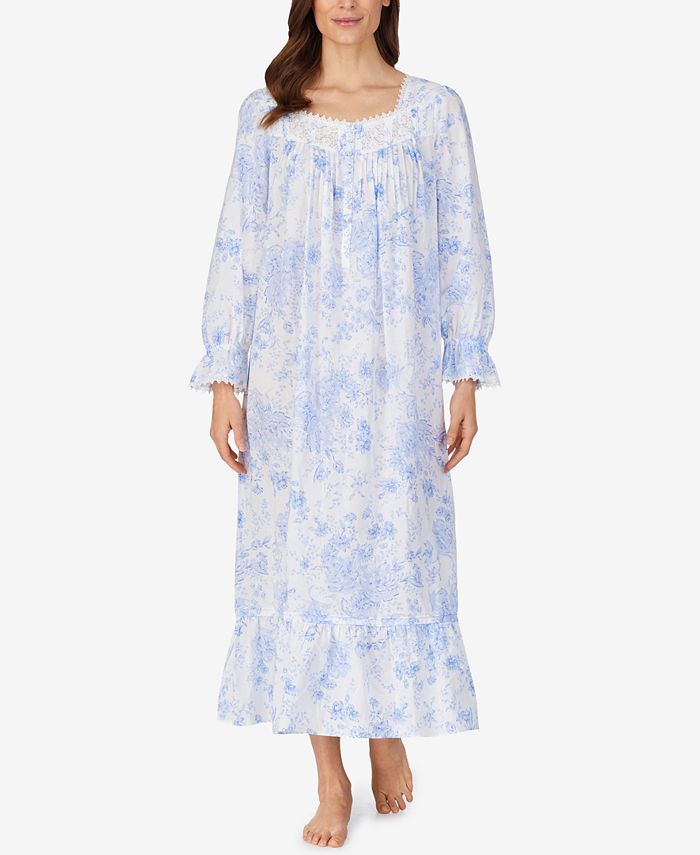 Eileen West Cotton FloralPrint Nightgown Macy's