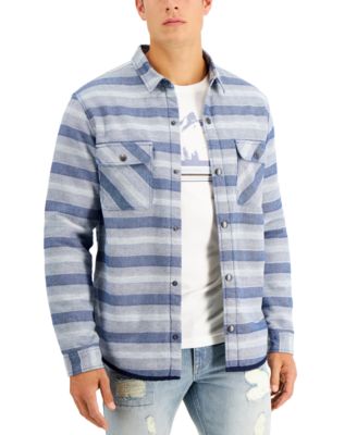 striped shirt jacket