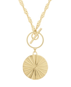 image of brook & york 14K Gold Plated Celeste Toggle Necklace