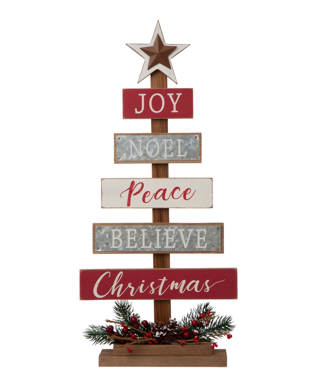 Wooden Sign Table Tree decor - Multi