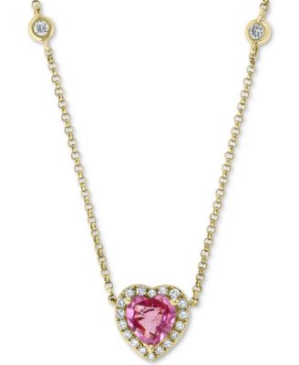 effy pink sapphire necklace