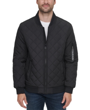 Calvin Klein Men's Quilted Bomber Jacket, Created for Macy's