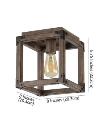 Magnolia Rustic Farmhouse LED Flush Mount