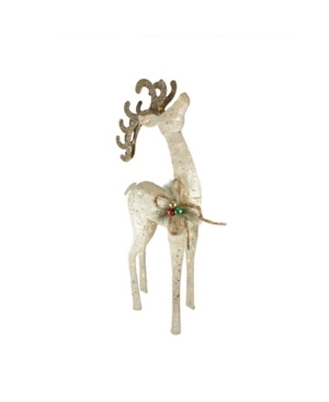 Northlight Pre-lit Sisal Reindeer Outdoor Christmas Decoration In Brown