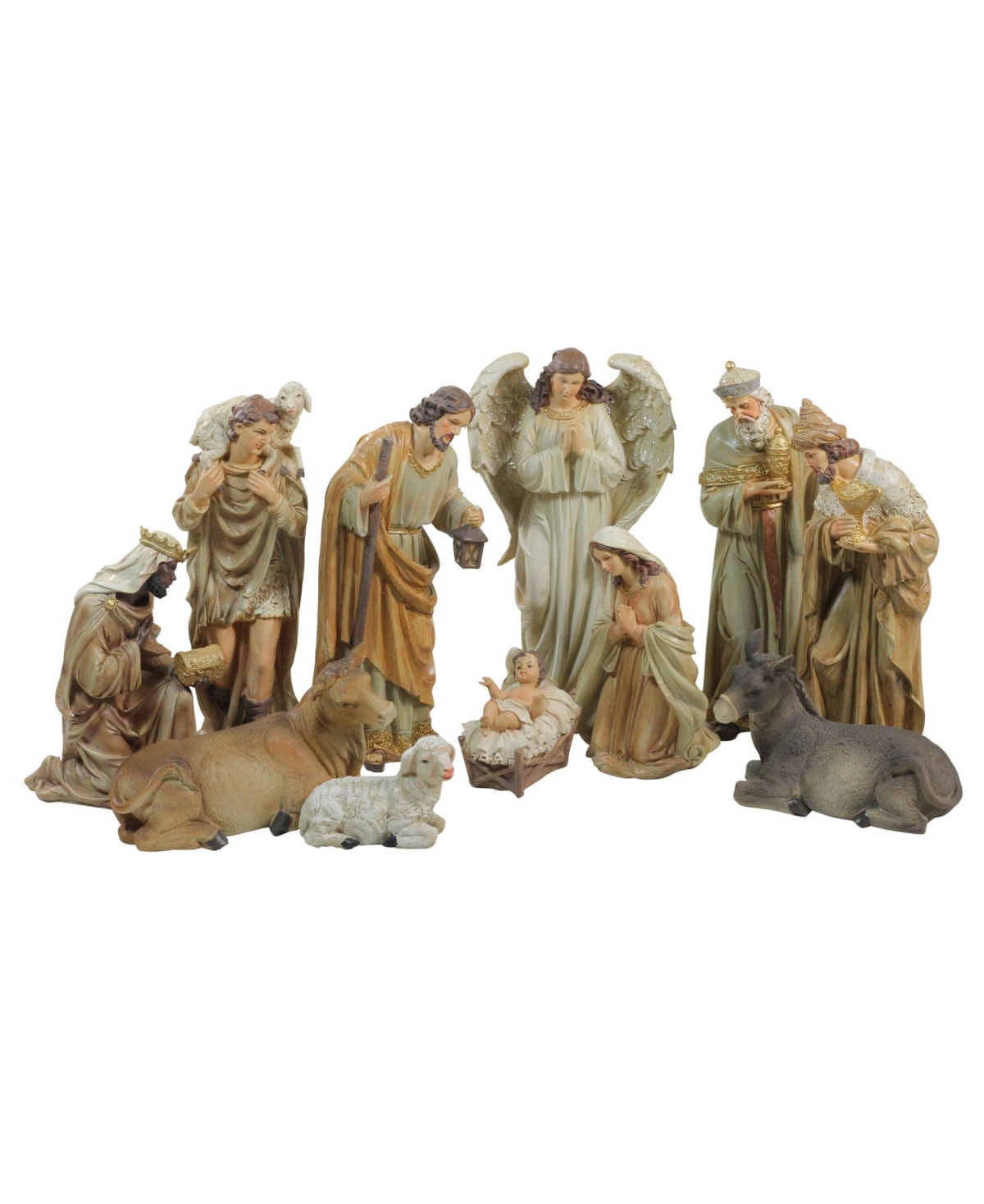 Northlight 11-Piece Traditional Earth Tones Religious Christmas ...