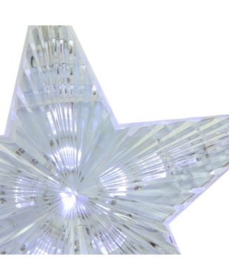 3 LED Cascading Snowfall Star Christmas Lights-2 Ft Clear Wire