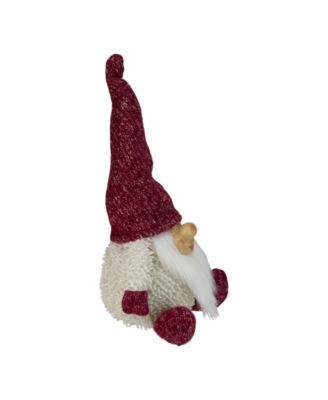 Chubby Smiling Gnome Plush Table top Christmas Figure