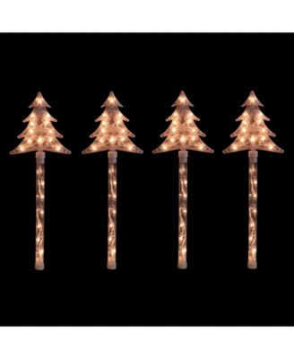 Lighted Christmas Tree Pathway Marker with Lawn Stakes