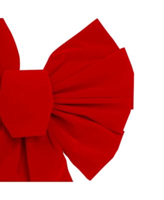 9-Loop Velveteen Christmas Bow Decoration