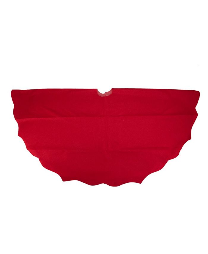 Northlight Cardinal Scalloped Edge Christmas Tree Skirt - Macy's