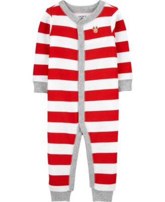 Carter's - Boy or Girl Christmas Snap-Up Thermal Footless PJs