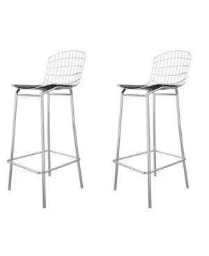 Manhattan Comfort Madeline Barstool Set of 2