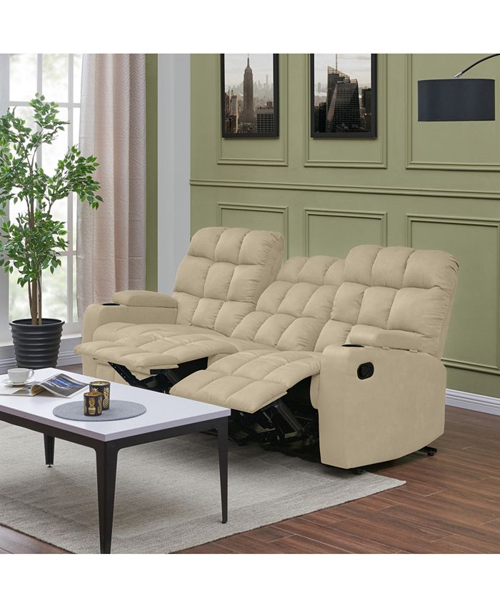 Handy Living ProLounger Wall Hugger Storage 3 Seat Reclining Sofa Macy's
