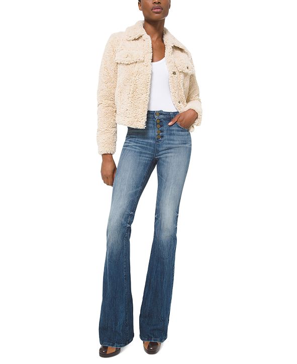 Michael Kors Sherpa Trucker Jacket & Reviews - Jackets ...