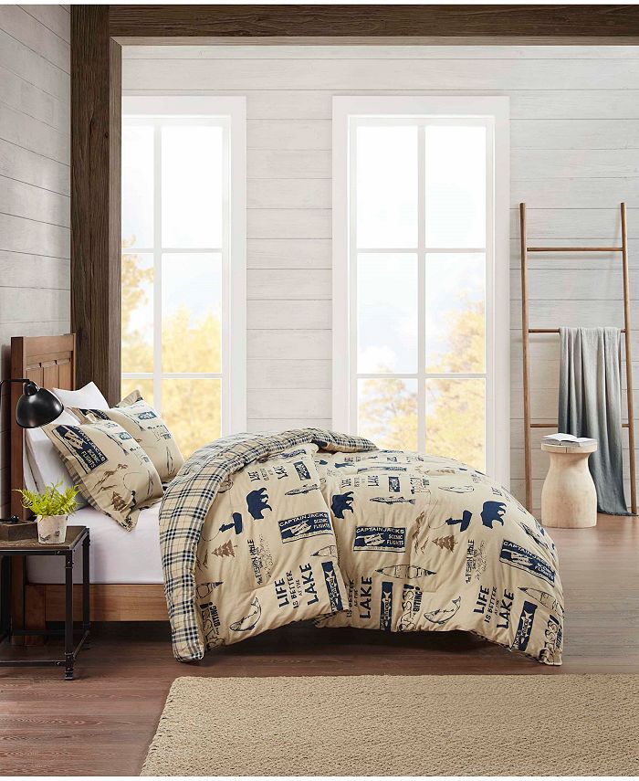 Premier Comfort - Flannel King comforter Lake mini set