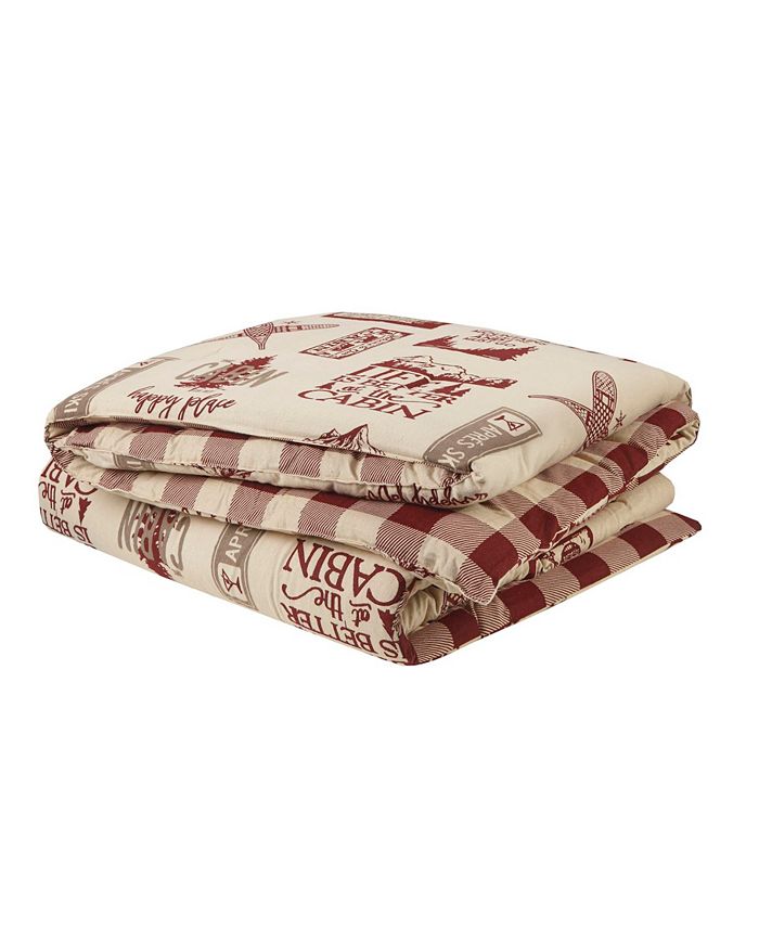Premier Comfort Cabin Flannel Comforter Set, King Macy's