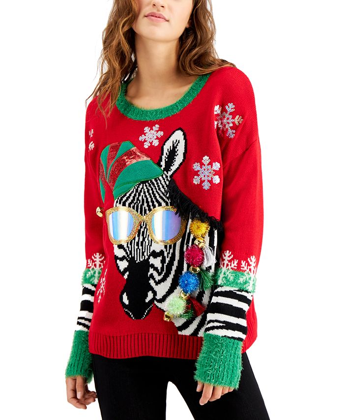 Macy's juniors ugly christmas sweater on sale